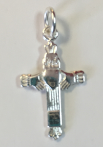 silver claddagh cross pendant